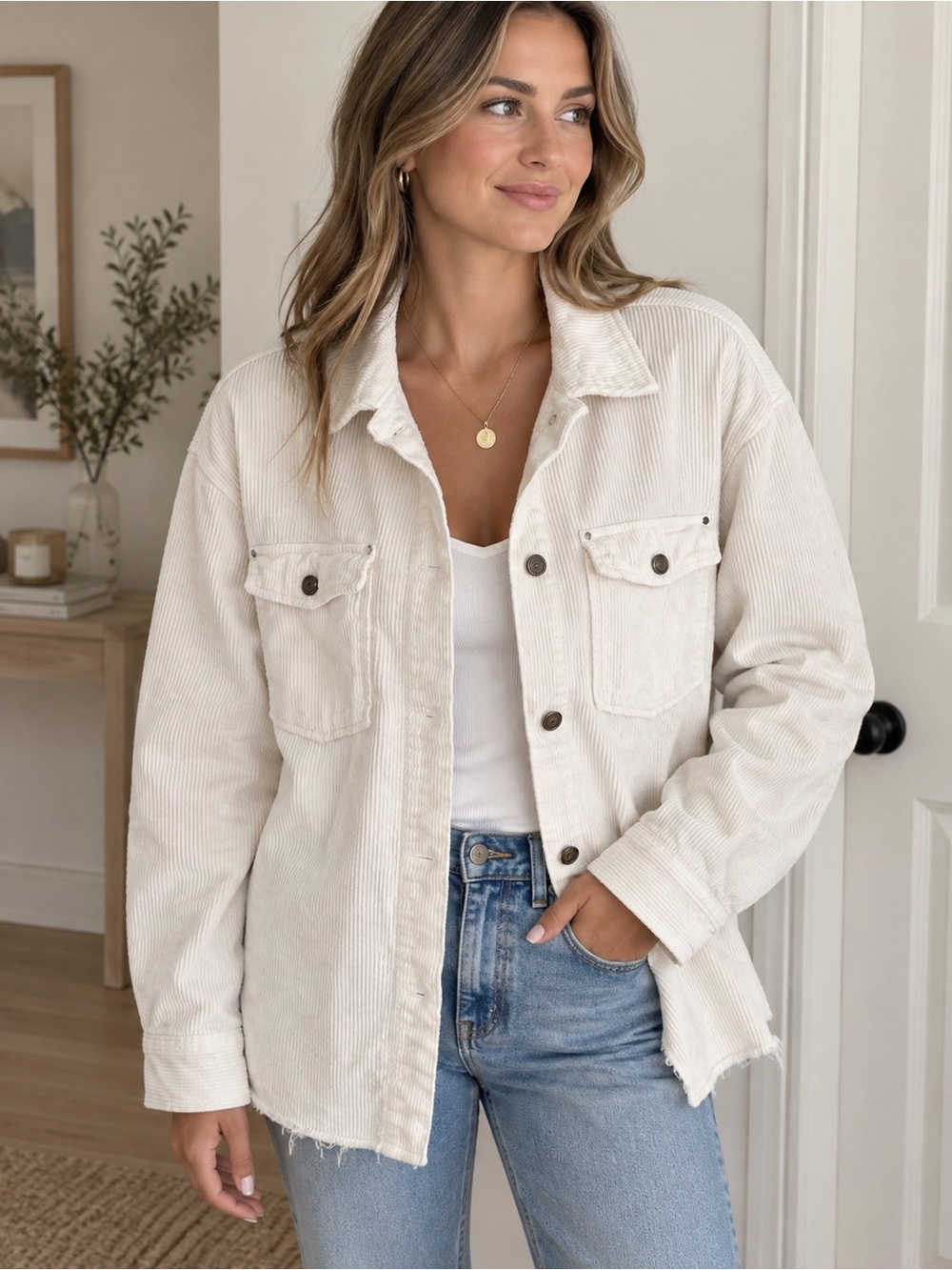 Zara Corduroy Shacket